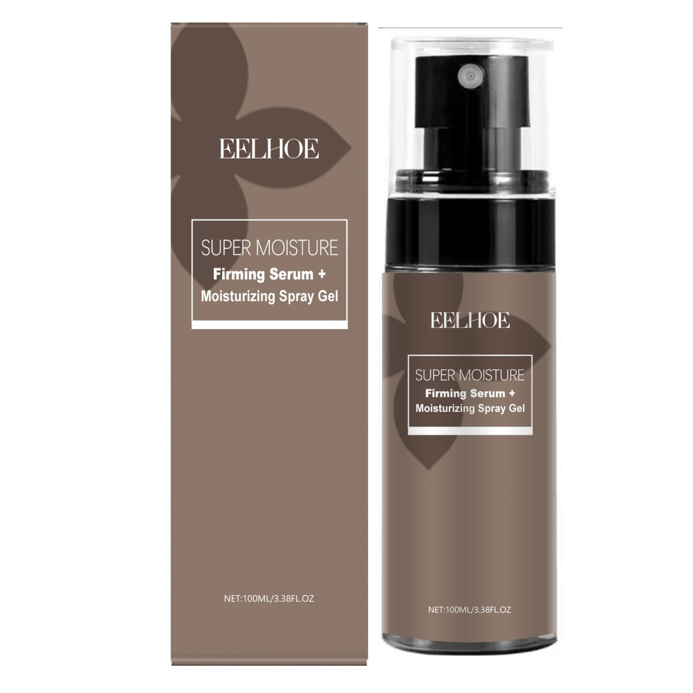 Hydrating facial care spray product image with pump dispenser and sleek packaging for moisture retention.
