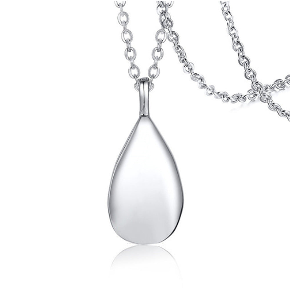 Stainless Steel Dropper Perfume Bottle Necklace