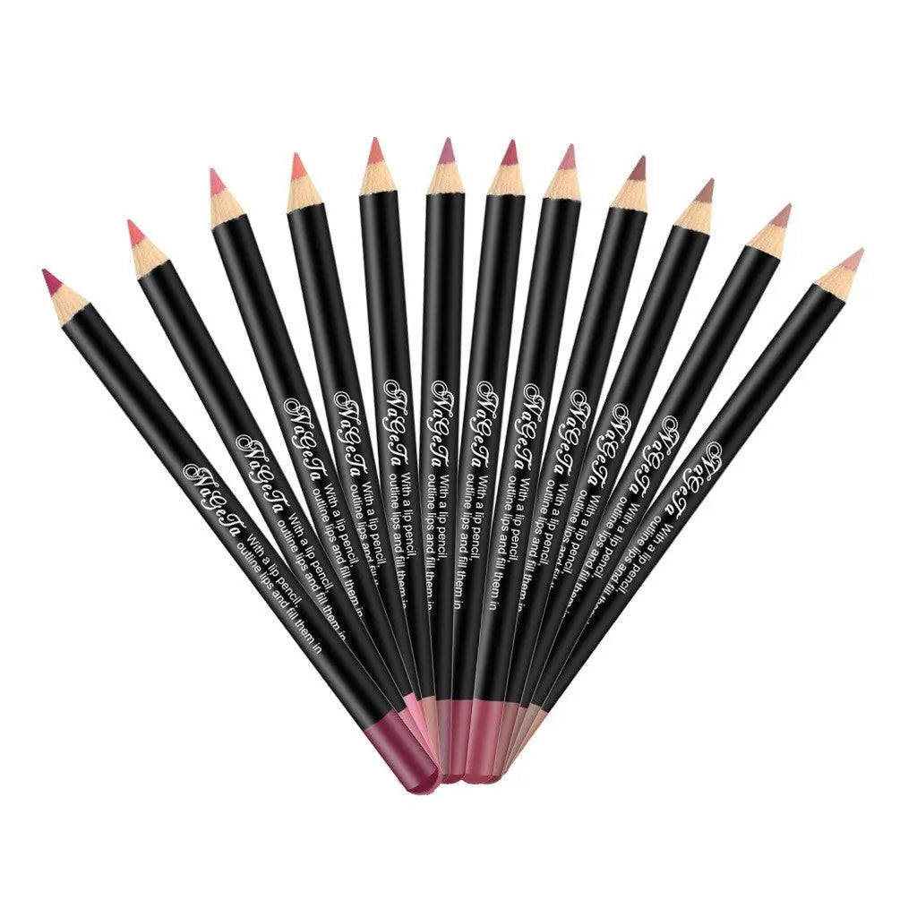 Burford Glow Waterproof Matte Lip Liner – 12 Shades