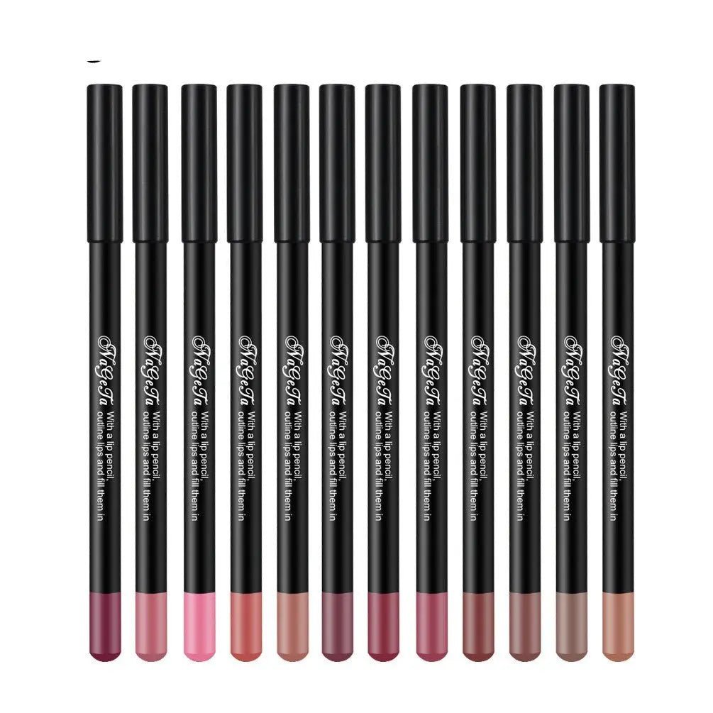 Burford Glow Waterproof Matte Lip Liner – 12 Shades