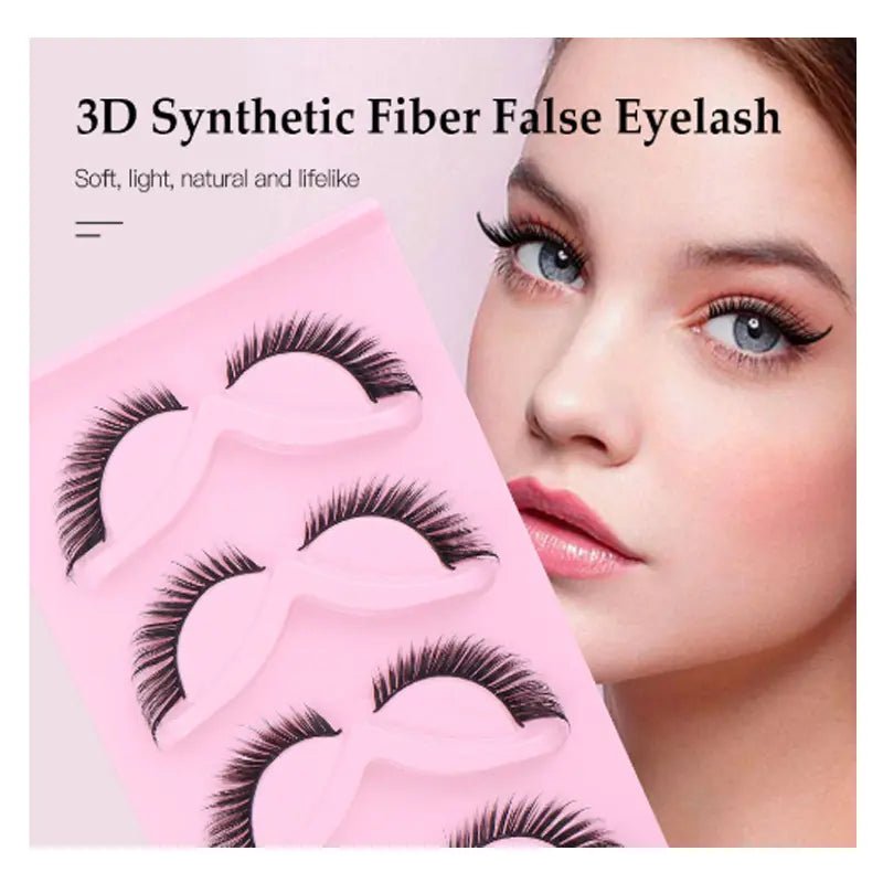 Burford Glow 15-Pair 3D Cat Eye Wispy False Lash Set
