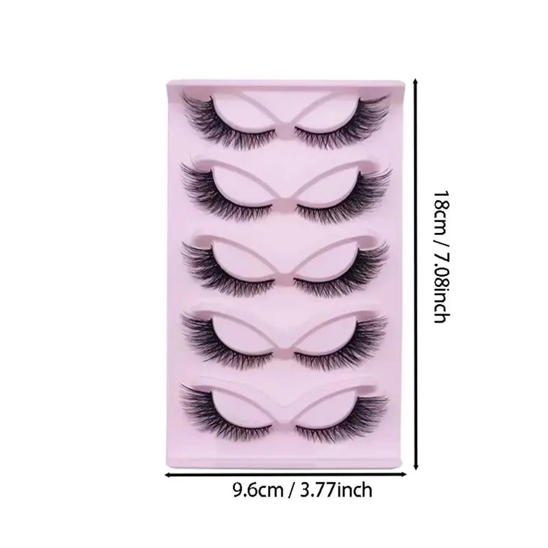 Burford Glow 15-Pair 3D Cat Eye Wispy False Lash Set
