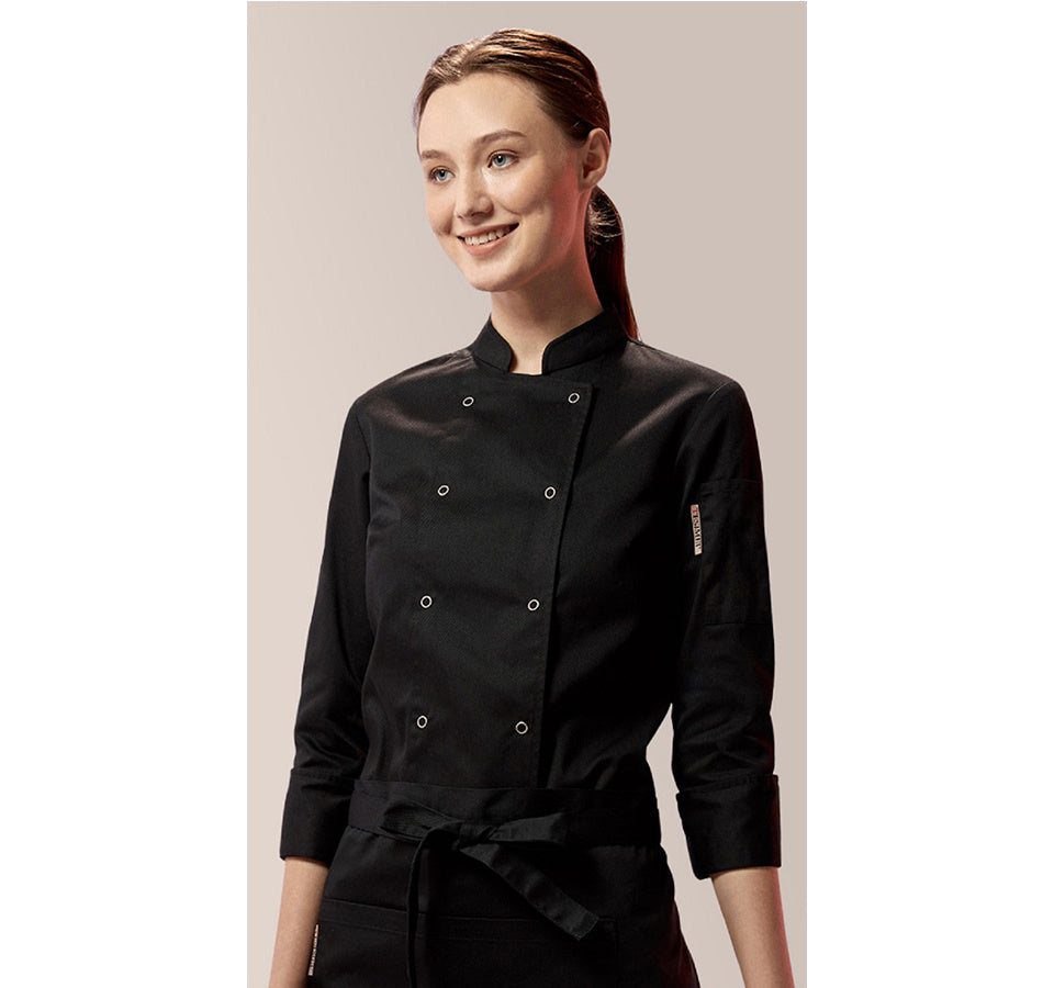 Chef's Clothing Women's Long Sleeve Slim Fashion Catering