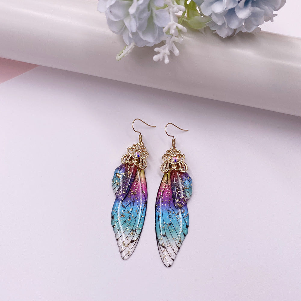 Fashion Butterfly Wings Bridal Earrings Women