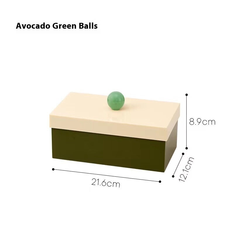 Nordic Cosmetics Cotton Puff Desktop Storage Box