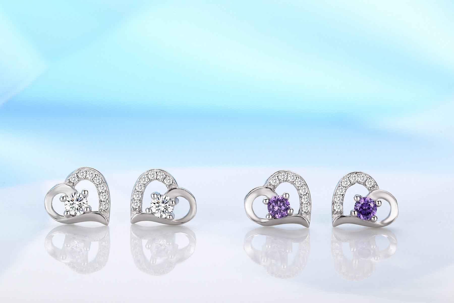 Heart-shaped fashion white fungus jewelry