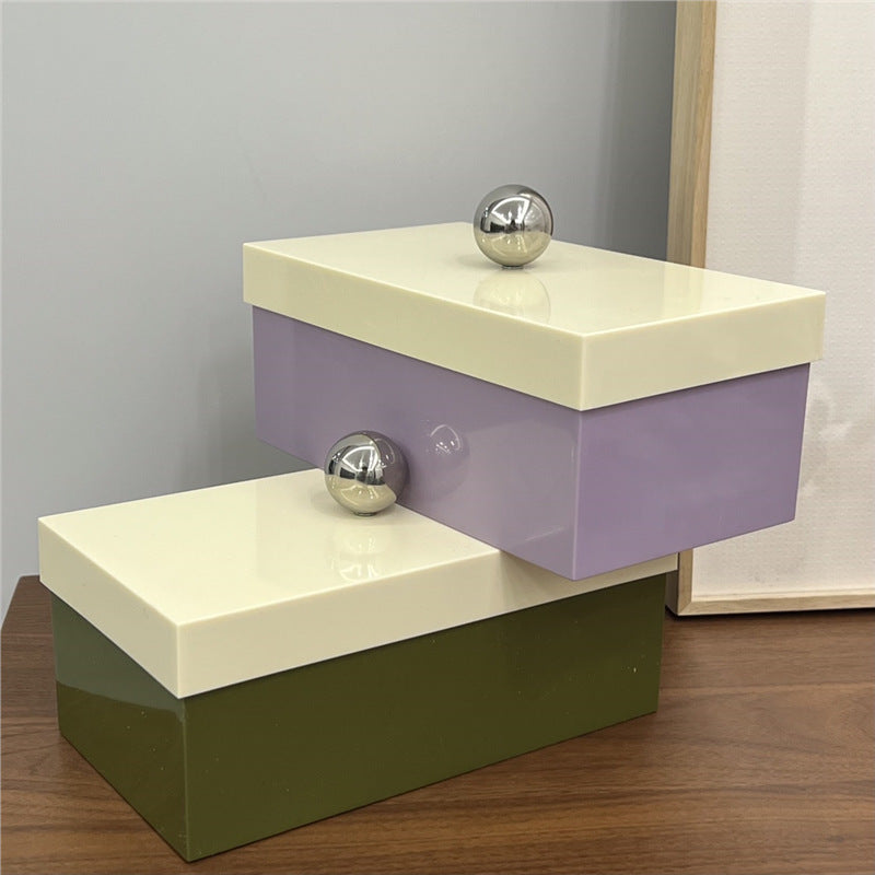 Nordic Cosmetics Cotton Puff Desktop Storage Box