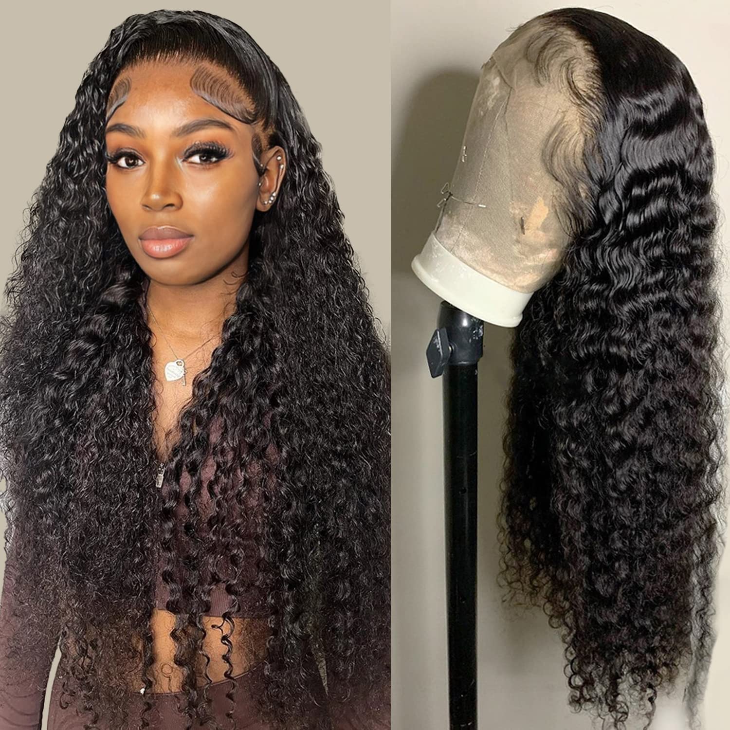 Burford Glow 13x4 Deep Wave Lace Front Human Hair Wig