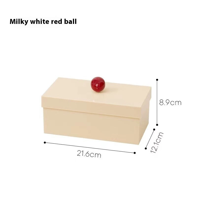 Nordic Cosmetics Cotton Puff Desktop Storage Box