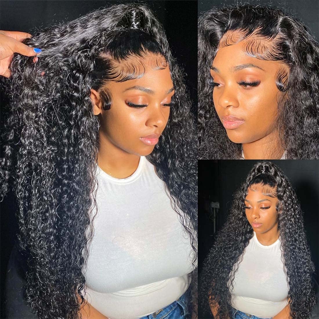 Burford Glow 13x4 Deep Wave Lace Front Human Hair Wig