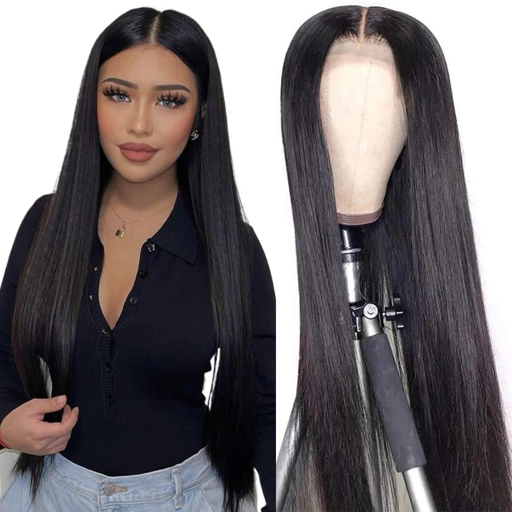 Burford Glow 4x4 Lace Closure Straight Human Hair Wig