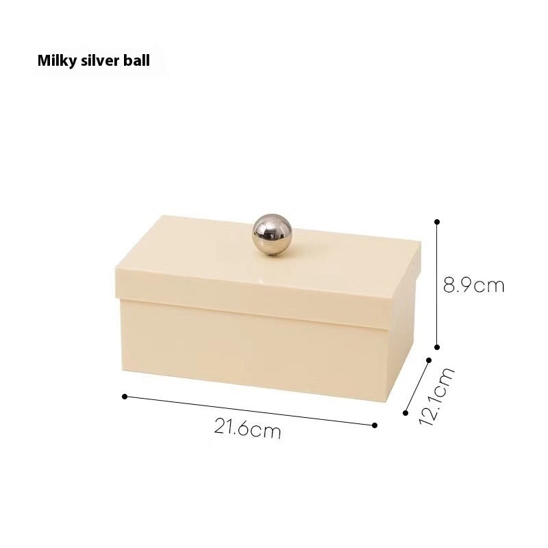 Nordic Cosmetics Cotton Puff Desktop Storage Box
