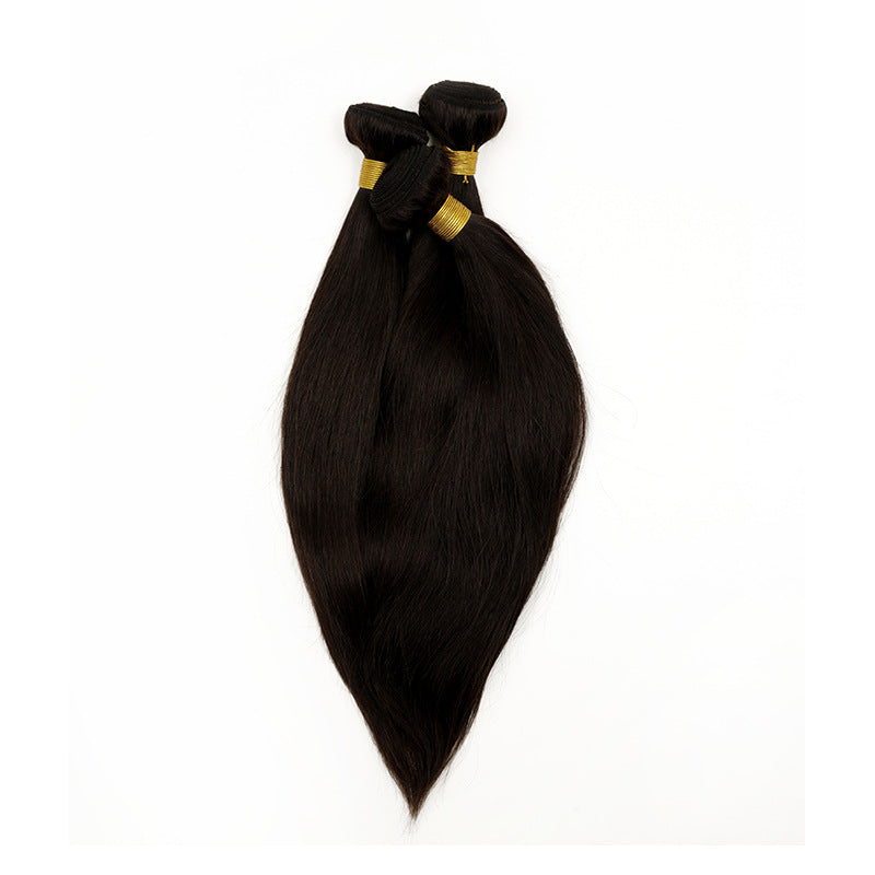 Human Hair Bundles Straight Extensions, Natural Color