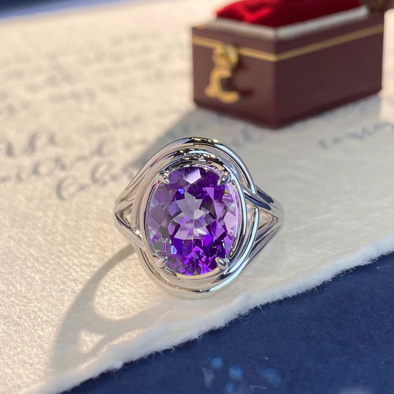 Fashion Amethyst Ring For Women