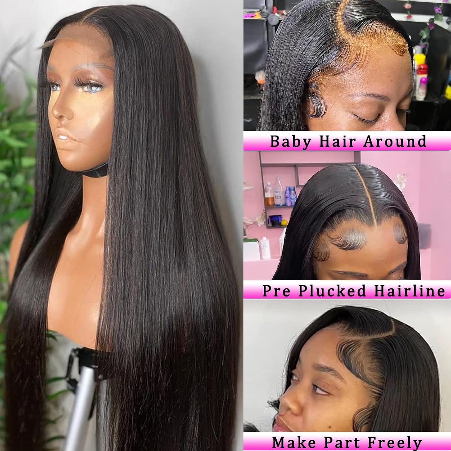 Burford Glow 4x4 Lace Closure Straight Human Hair Wig