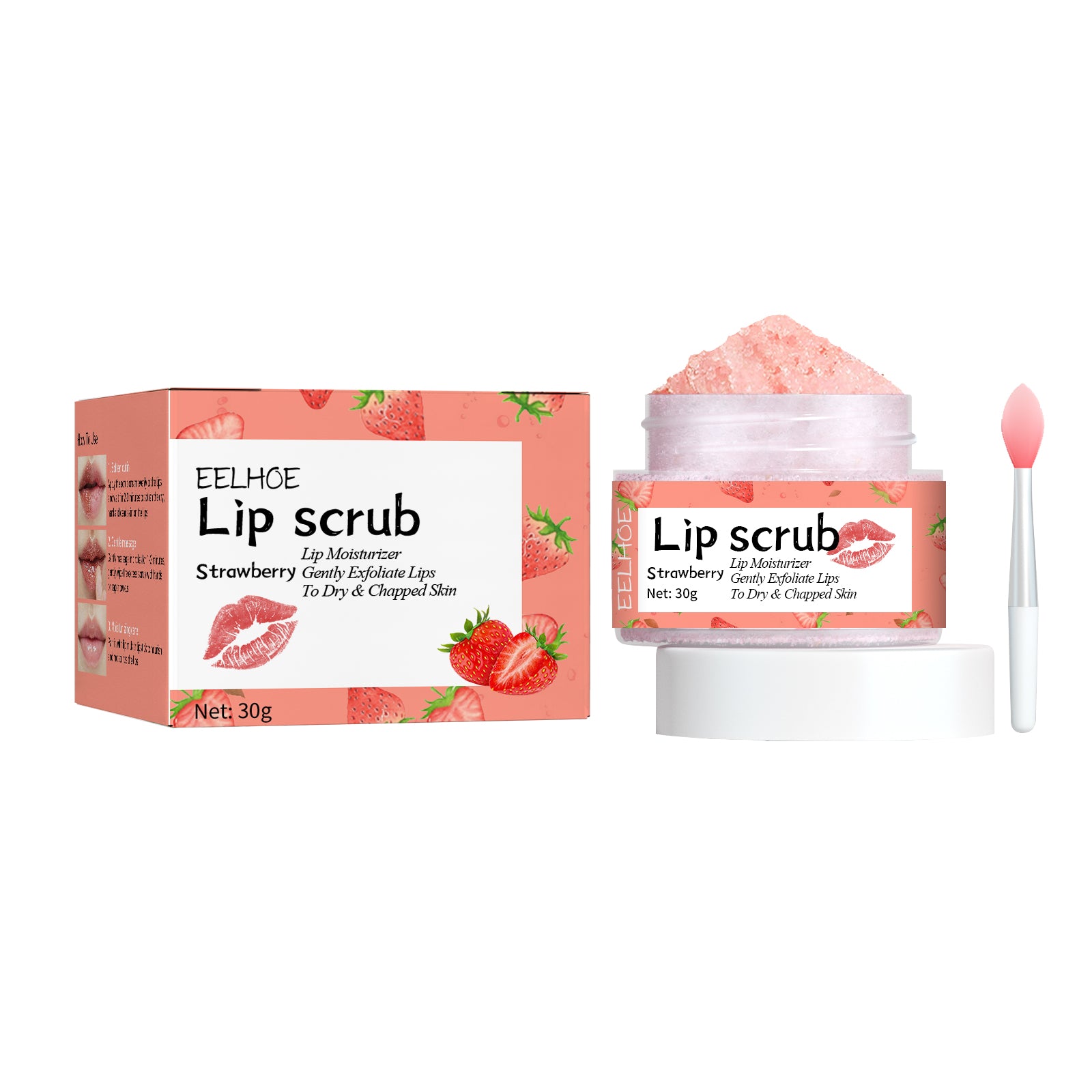 Burford Glow Strawberry Lip Scrub — Nourishing & Exfoliating