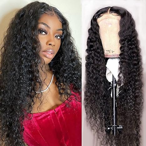 Burford Glow 4x4 Water Wave Lace Closure Human Hair Wig