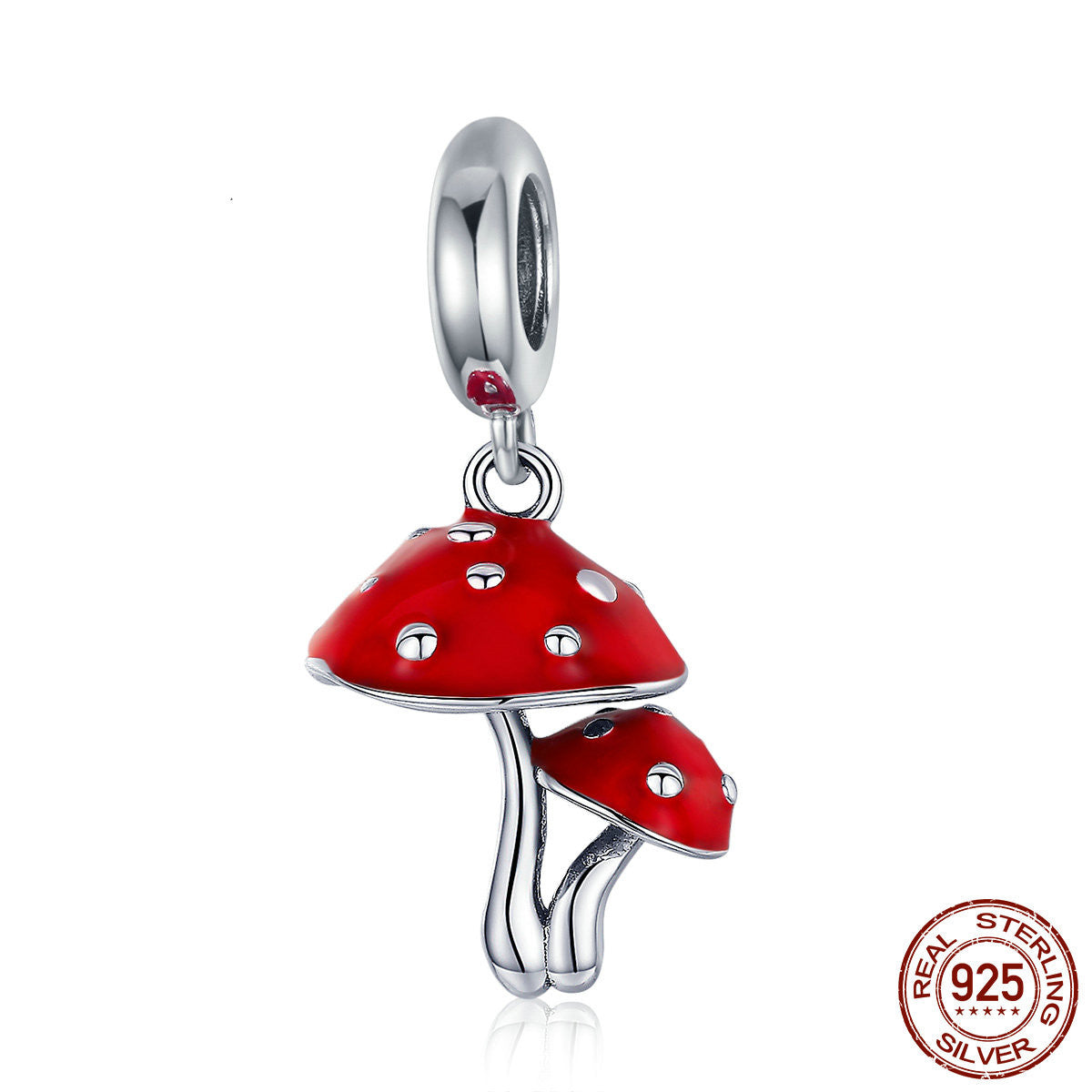 Jewelry Mushroom Silver Pendant Fashion DIY