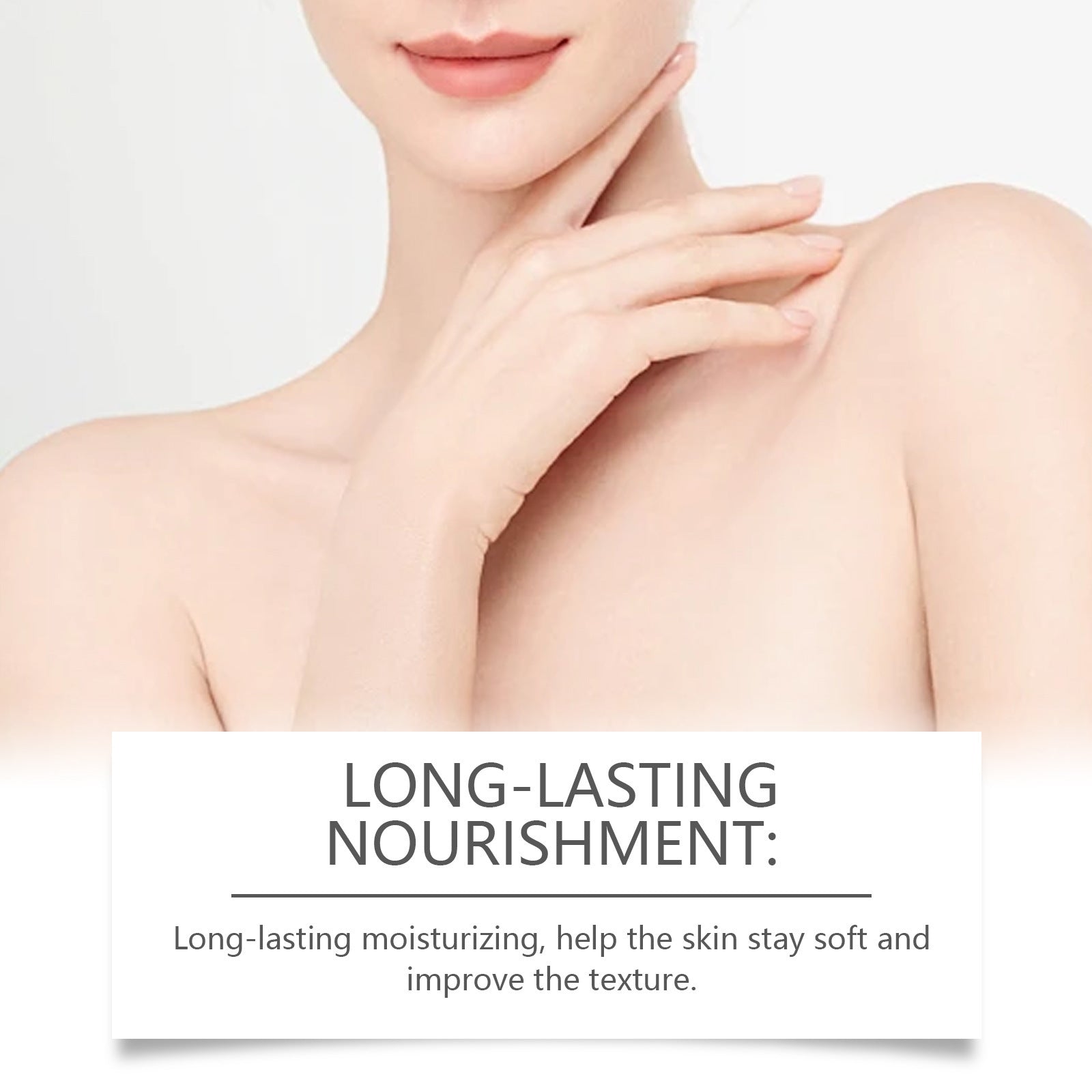 Violet soothing cream showcasing long-lasting nourishment for soft and improved skin texture.