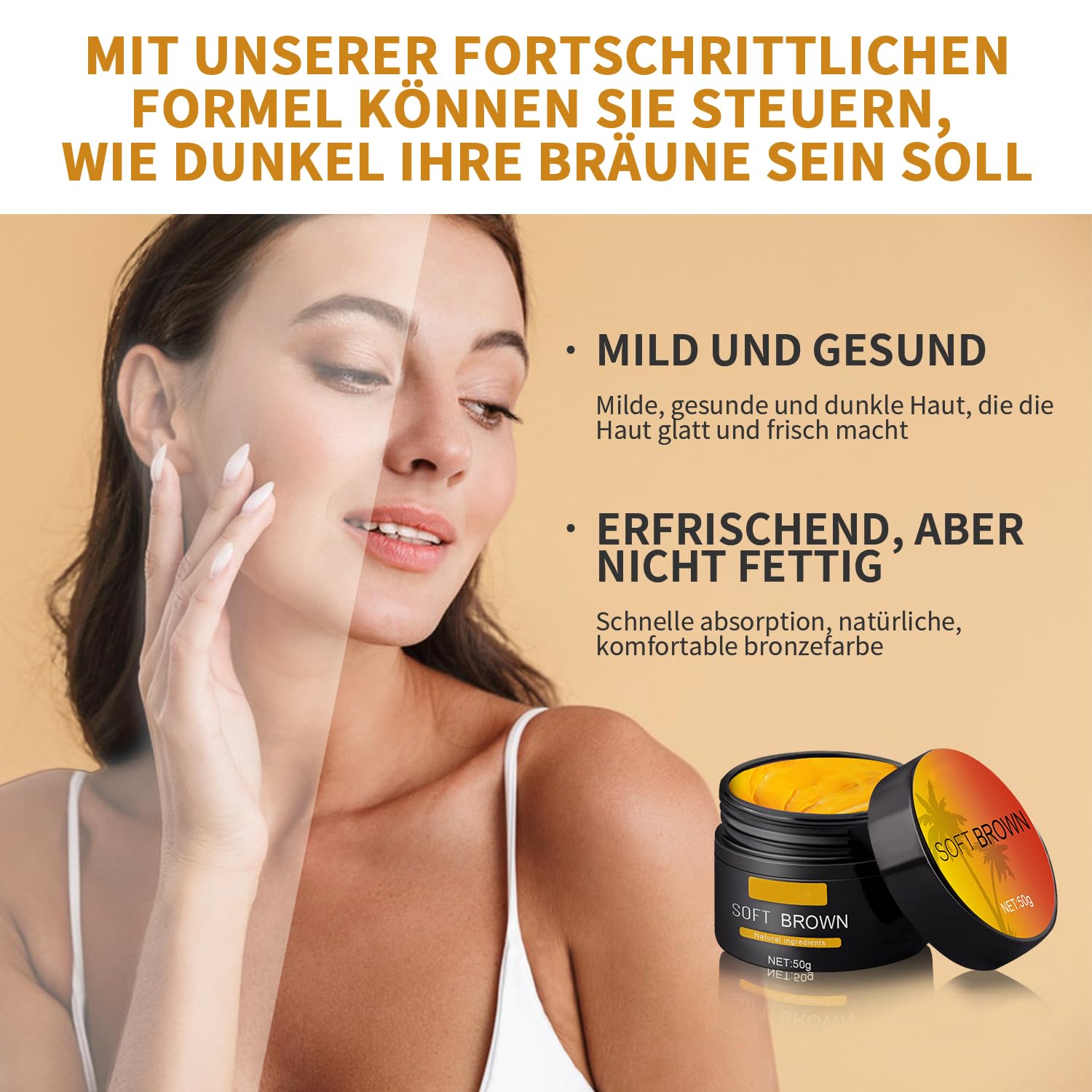 Burford Glow Aftersun Repair & Tanning Cream | Even Skin Tone