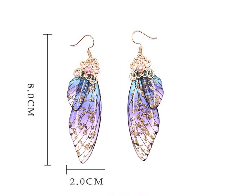 Fashion Butterfly Wings Bridal Earrings Women