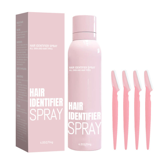 Hair Identifier Spray Set For Face Shaving Moisturizing Dermaplaner