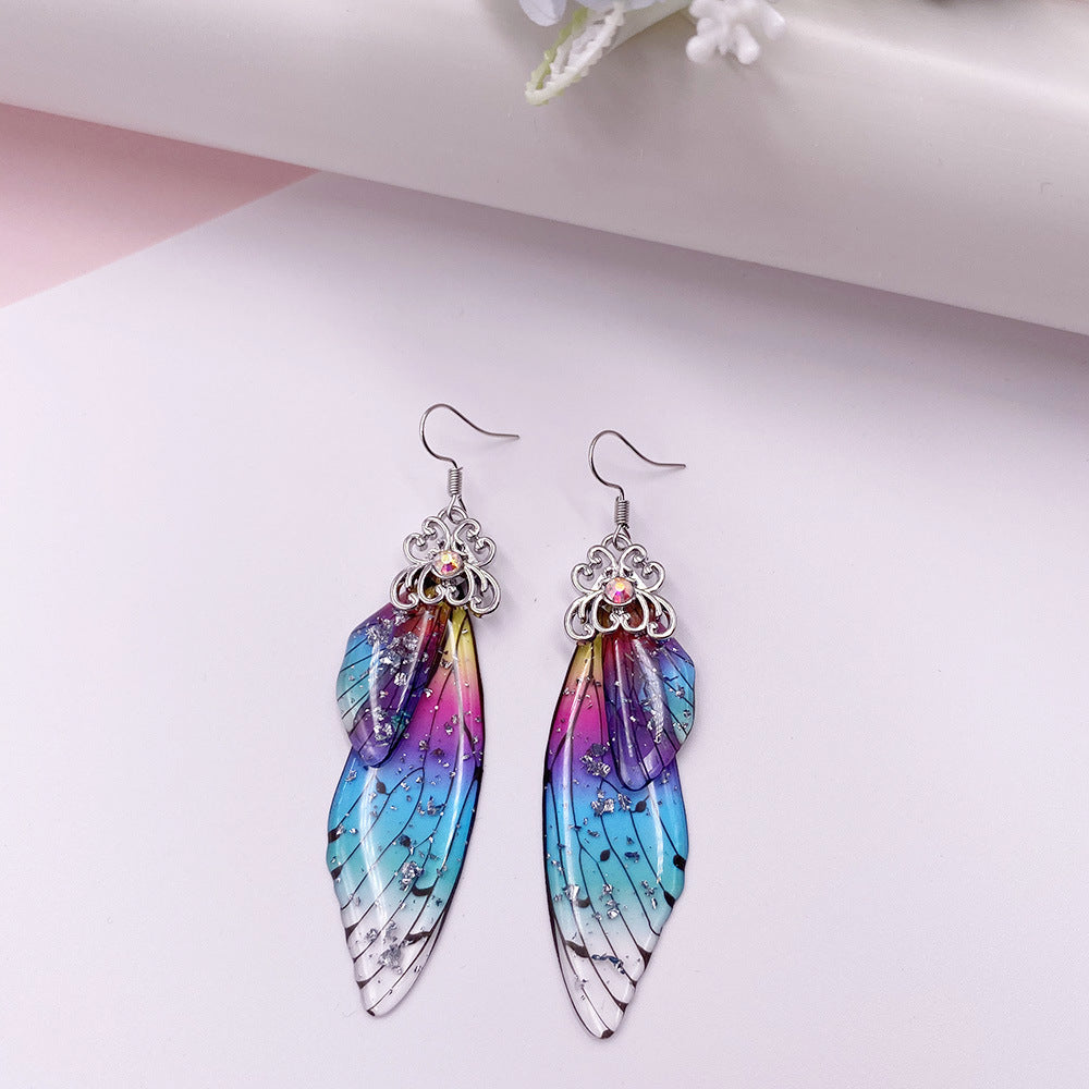 Fashion Butterfly Wings Bridal Earrings Women