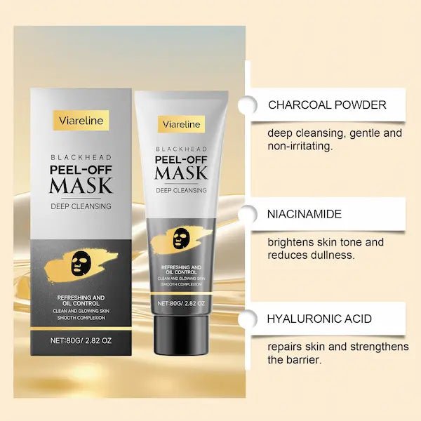 Bamboo Charcoal Blackhead Peel-Off Mask – Deep Pore Cleanse