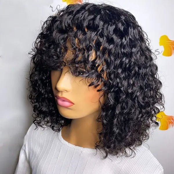 Burford Glow Water Wave Bob Wig – Full Machine Made