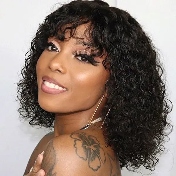 Burford Glow Water Wave Bob Wig – Full Machine Made