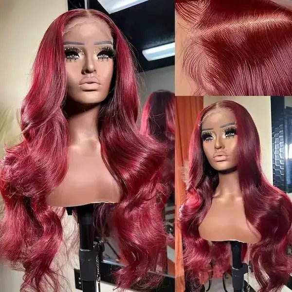 Burford Glow Burgundy 13x4 HD Lace Body Wave Human Hair Wig