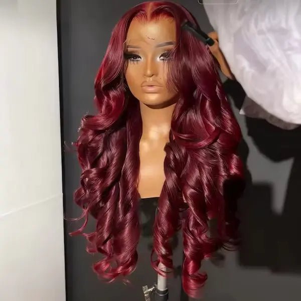 Burford Glow Burgundy 13x4 HD Lace Body Wave Human Hair Wig