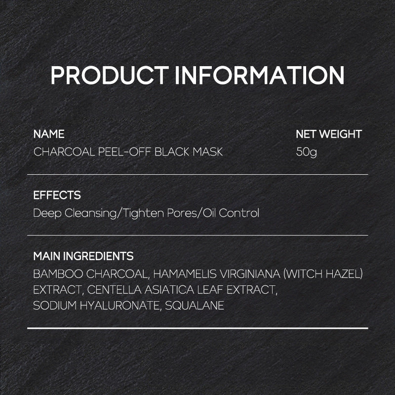 Bamboo Charcoal Tearing Mask 50g Softening Skin