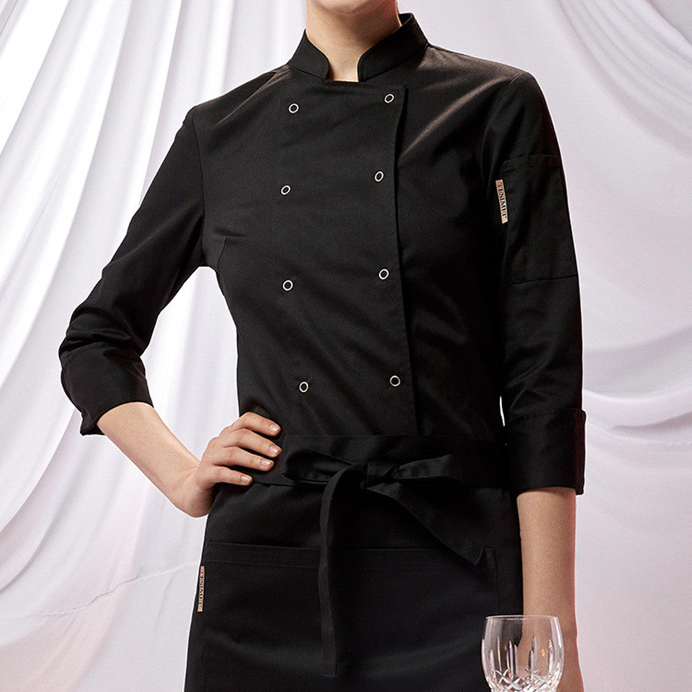 Chef's Clothing Women's Long Sleeve Slim Fashion Catering