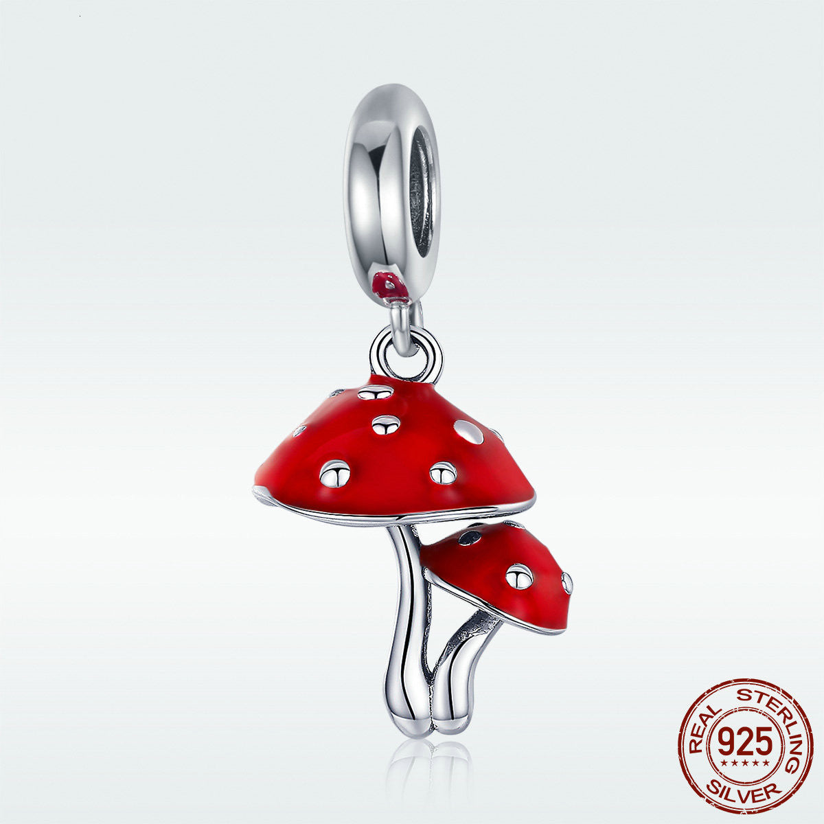 Jewelry Mushroom Silver Pendant Fashion DIY