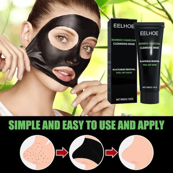 Charcoal Blackhead Peel-Off Mask – Deep Pore & T-Zone Oil Control
