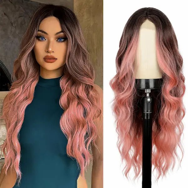 Long Curly Lace Front Wig – Heat-Resistant, 16 Colour Options