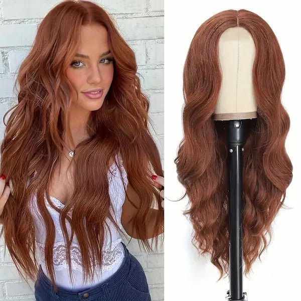Long Curly Lace Front Wig – Heat-Resistant, 16 Colour Options