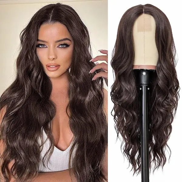 Long Curly Lace Front Wig – Heat-Resistant, 16 Colour Options