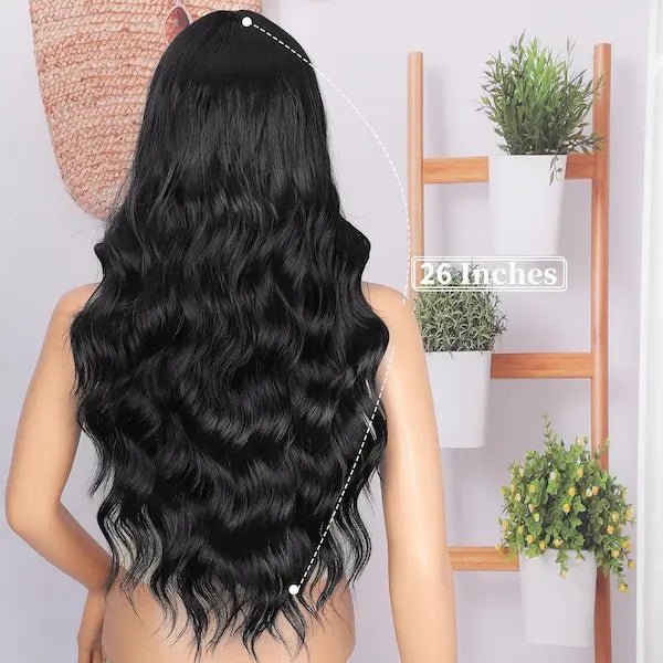 Long Curly Lace Front Wig – Heat-Resistant, 16 Colour Options