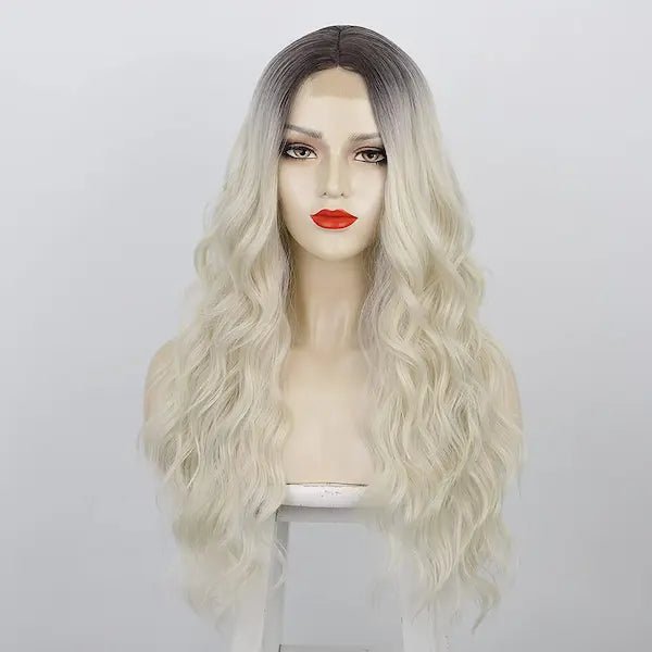 Long Curly Lace Front Wig – Heat-Resistant, 16 Colour Options