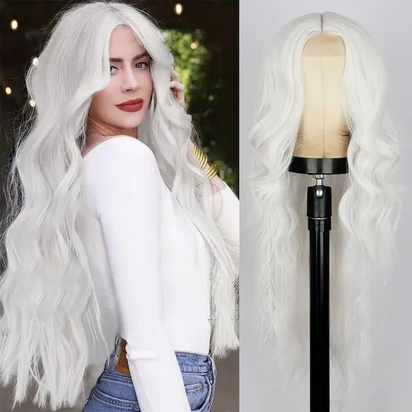 Long Curly Lace Front Wig – Heat-Resistant, 16 Colour Options