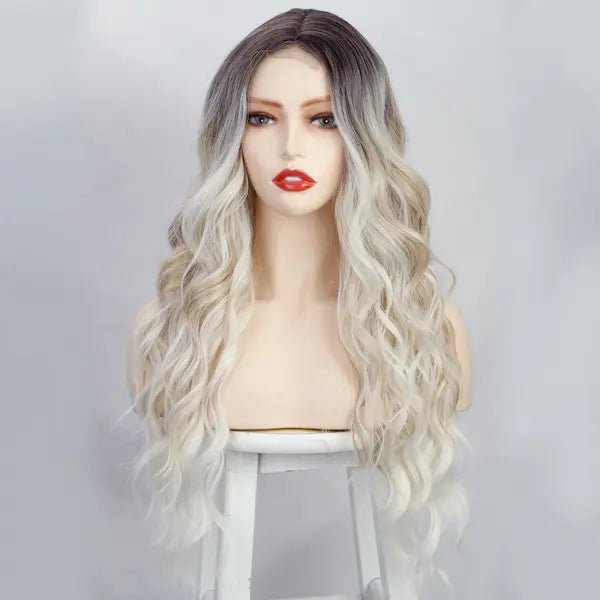 Long Curly Lace Front Wig – Heat-Resistant, 16 Colour Options