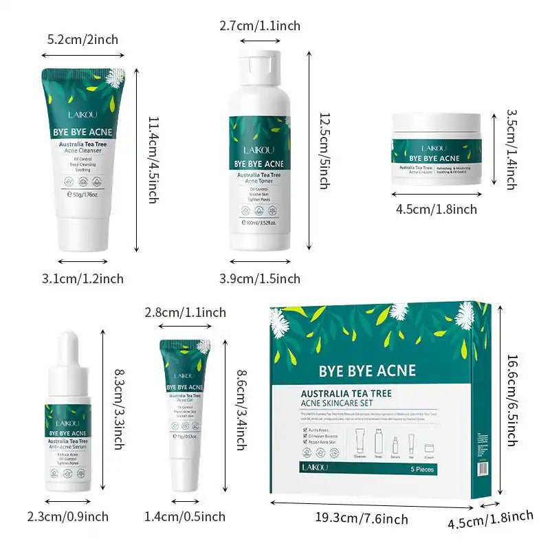 Complete 5-Piece Facial Skincare Set | Burford Glow