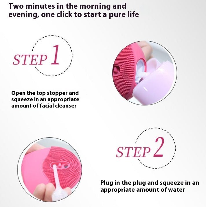 Silicone Sonic Facial Cleansing Brush USB Rechargeable | Burford Glow