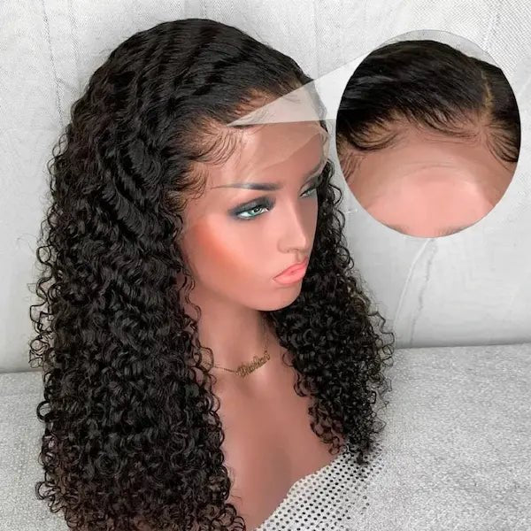 13x4 Water Wave Lace Front Wig – Natural Human Hair, 10–22 Inches