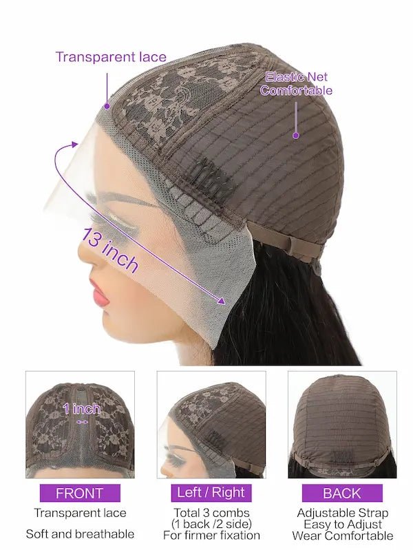 Burford Glow Human Hair Lace Front Wig – 150 Density