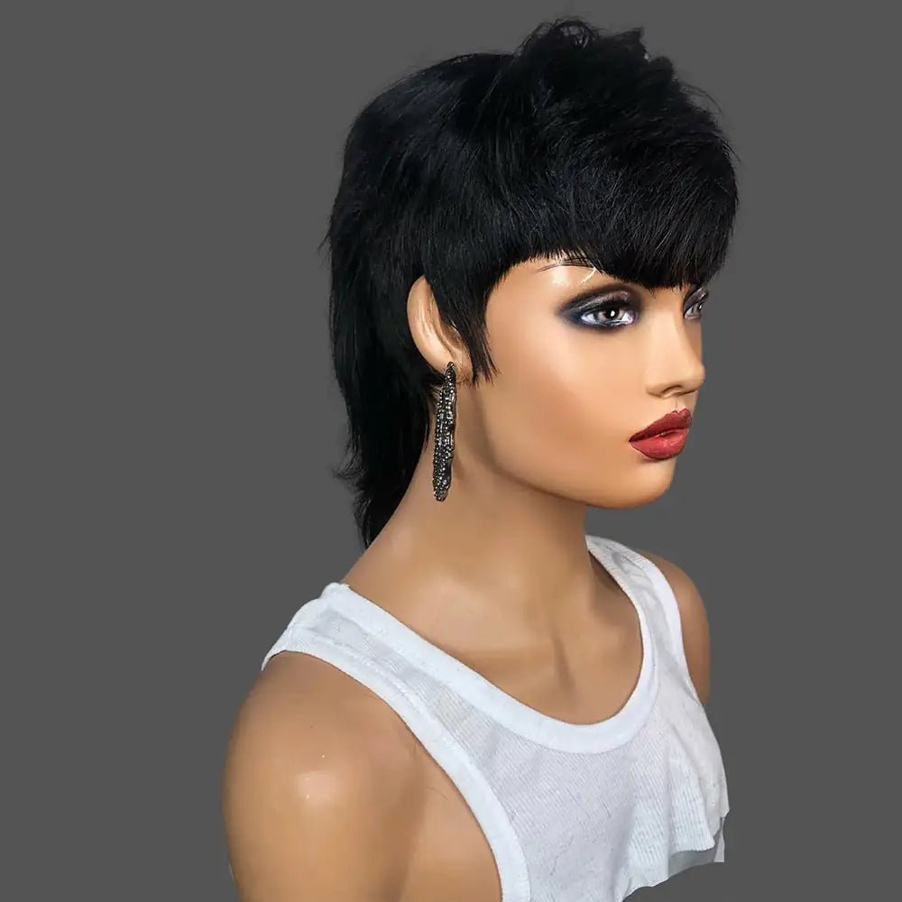 Burford Glow Human Hair Wig with Bangs – Exotic Style