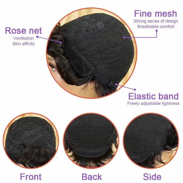 Burford Glow Human Hair Wig with Bangs – Exotic Style