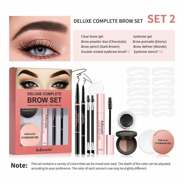 Full Brow Kit – Eyebrow Pencil, Powder & Setting Gel